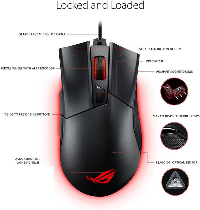 Immagine prodotto ASUS ROG Gladius II Origin (Cablato)