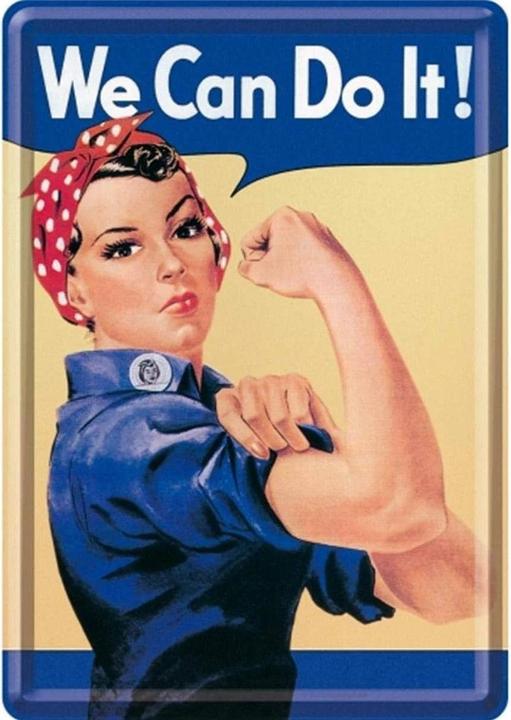 Produktbild Nostalgic-Art Merchandising Blechpostkarten. USA / We can do it (1 Stk.)
