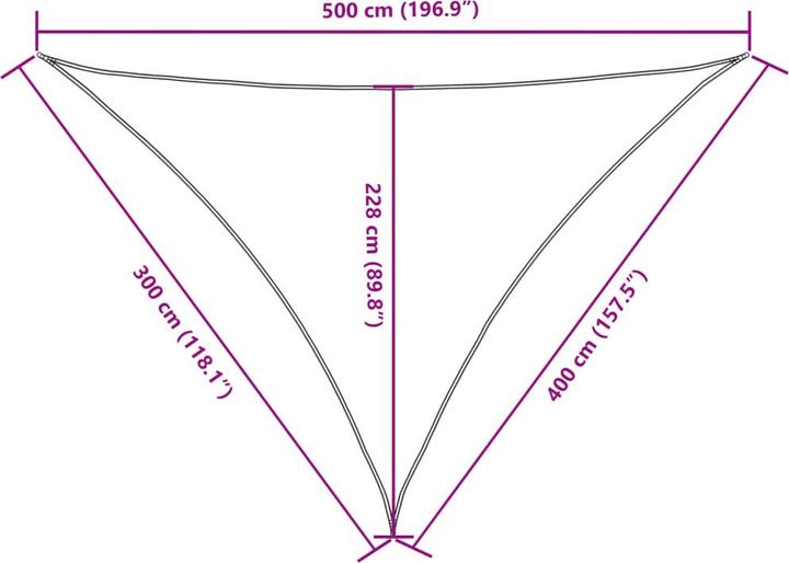 Image du produit VidaXL Voile d'ombrage (3 x 4 x 5 m)