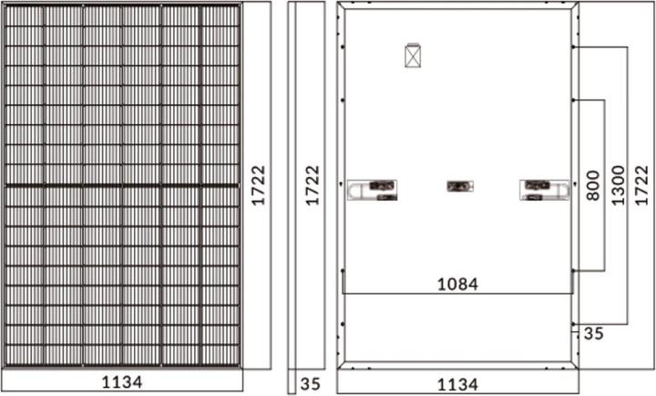 Actual product image Luxen Monocrystalline solar module 410W/36V (pallet) (410 W, 21 kg)