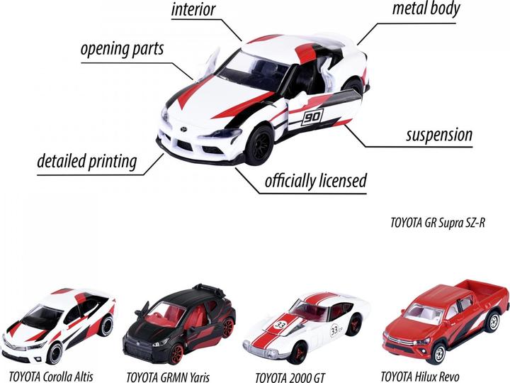 Produktbild Majorette Toyota Racing 5 Pieces Giftpack