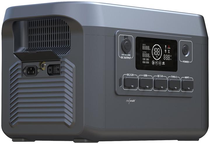 Produktbild Revolt Powerstation & Solar-Generator mit Notstrom-Funktion, 1920 Wh, 2.400 W (1920 Wh, 28 kg)
