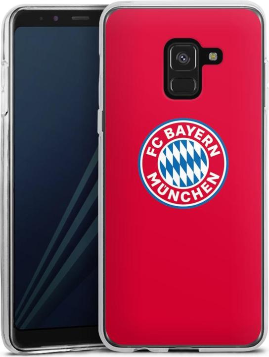 Produktbild DeinDesign Silikon Hülle für Samsung Galaxy A8 (2018) Handyhülle Case Smartphone Schutzhülle FC Bayern (Samsung Galaxy A8 (2018))