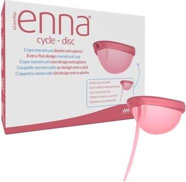 Actual product image Enna Cycle Menstrual Cup Disc