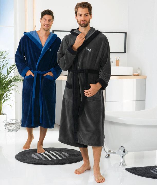 Produktbild Erwin Müller Herren-Bademantel mit Kapuze (XXL)
