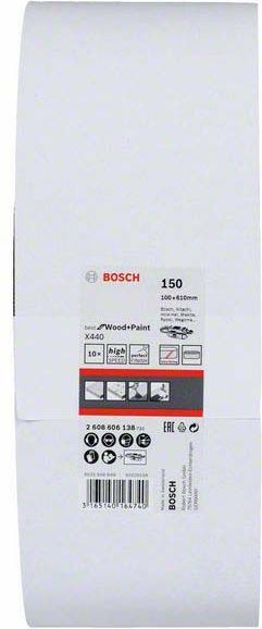 Image du produit Bosch Professional Zubehör PRO X440 Bande abrasive, 100 x 610 mm, G150 (150)