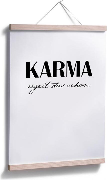 Produktbild Trenddeko Karma regelt das schon (30 x 40 cm)
