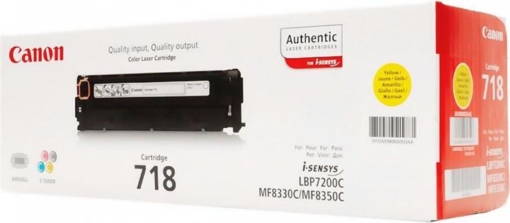Actual product image Canon 718 (Y)