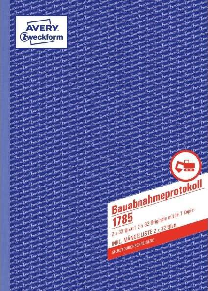 Produktbild Avery Bauabnahmeprotokoll (2 x)