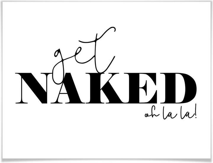 Produktbild Trenddeko Get naked (50 x 60 cm)