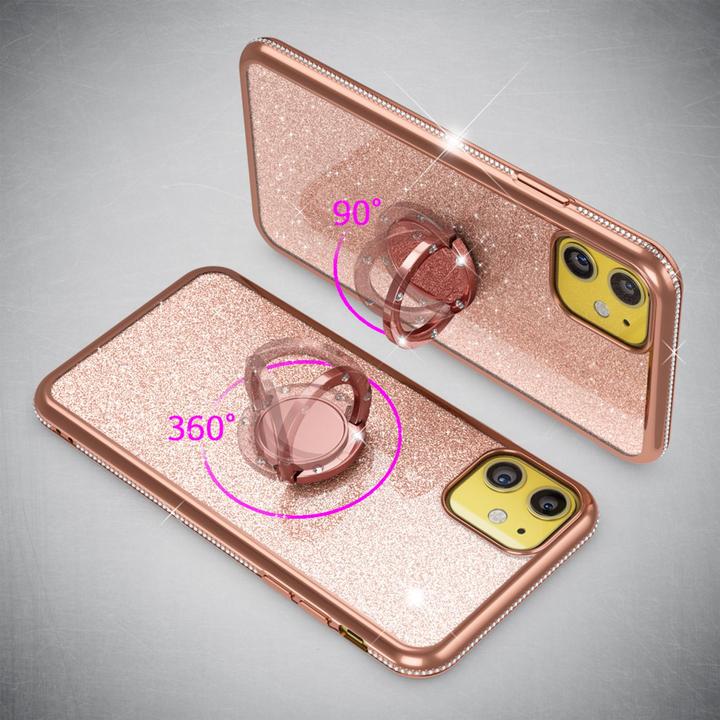 Produktbild Nalia Ring Glitzer Silikon Hülle (Apple iPhone 11)