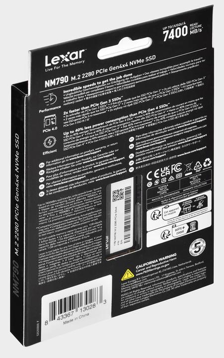 Produktbild Lexar NM790 (1000 GB, M.2 2280)