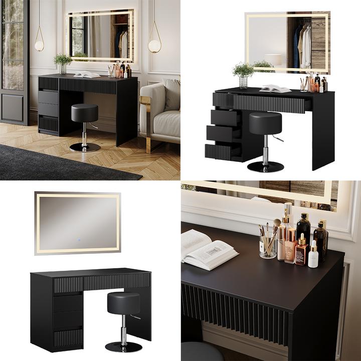 Produktbild Vicco Omira mit Hocker und Beleuchtung (120 x 76 x 55 cm)