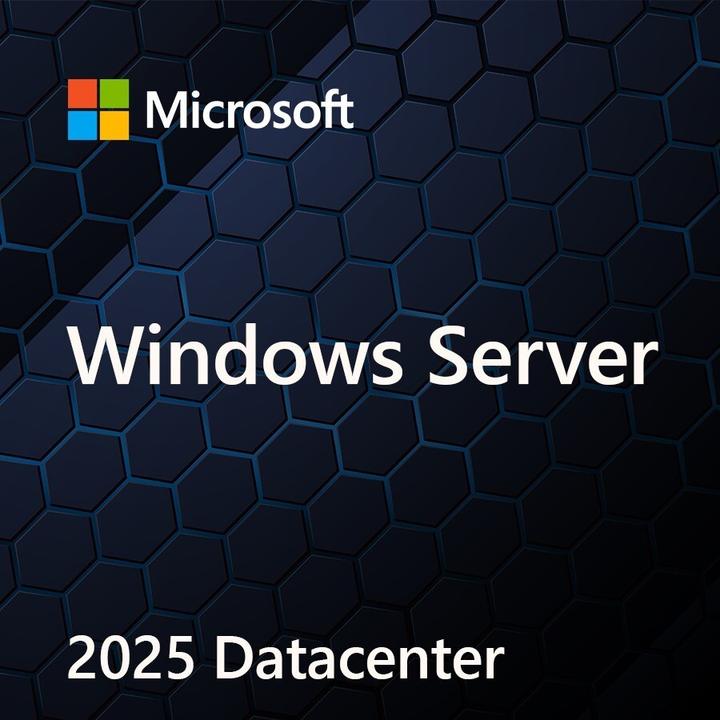 Actual product image Microsoft MS OEM Windows Server Datacenter 2025 64Bit 1pk DVD 16 Core (EN) (1 User, unlimited)
