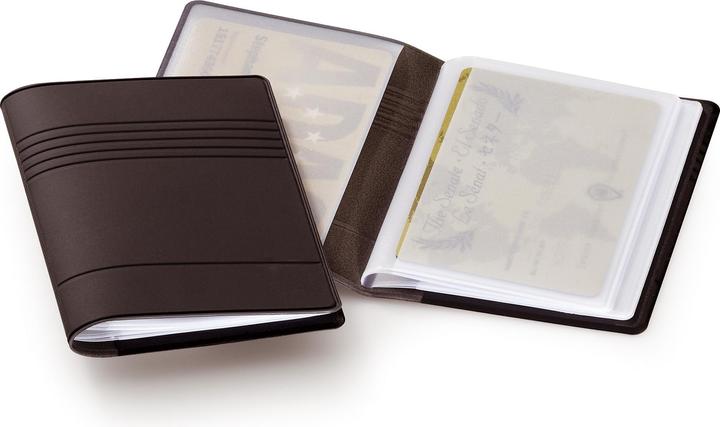 Actual product image Durable 239458 Business card holder charcoal (54 x 85 mm)