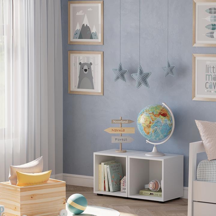 Produktbild Vichy Kinderregal Estell, Weiss, 36.4 x 38.2 cm 2-er Set