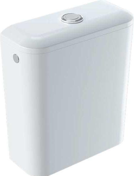 Produktbild Geberit iCon Square Keramik-AP-Spülkasten 6l 228950, inklusive Blindstopfen verchromt