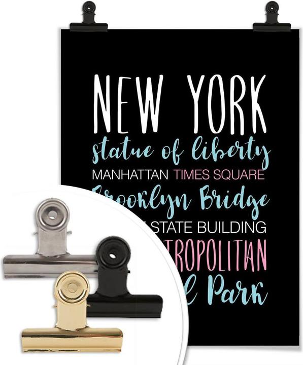 Actual product image Trenddeko New York words (120 x 150 cm)