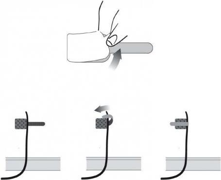 Immagine prodotto Label-the-cable Fascette da parete in velcro LTC, confezione da 10 pezzi (Fascette in velcro, 90 mm, 10 pz.)