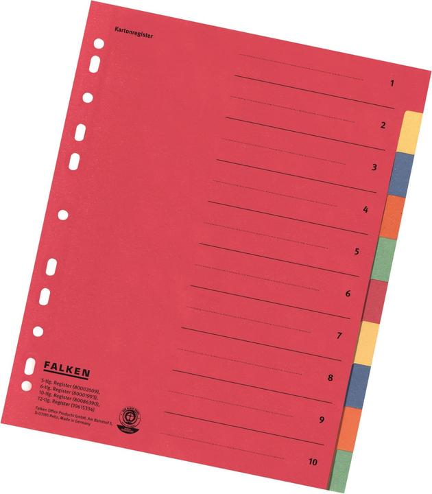 Produktbild Falken Register Karton