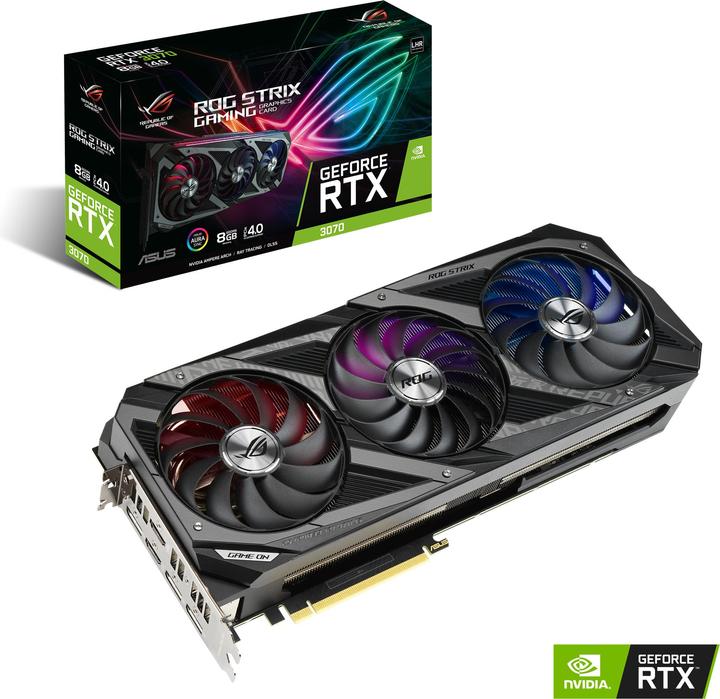 Image du produit ASUS GeForce ROG STRIX RTX 3060 Ti 8G V2 GAMING LHR (8 Go)