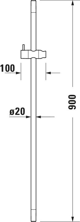 Nutritional values and ingredients Duravit Shower rail 900mm chrome