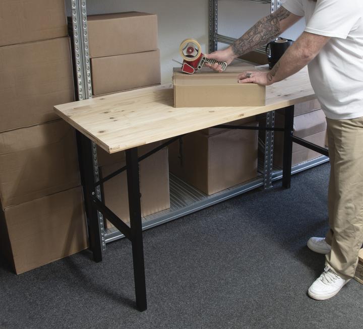 Actual product image CarTech Werktisch FSC® SQS-COC-100130 (159 cm, 58 cm)