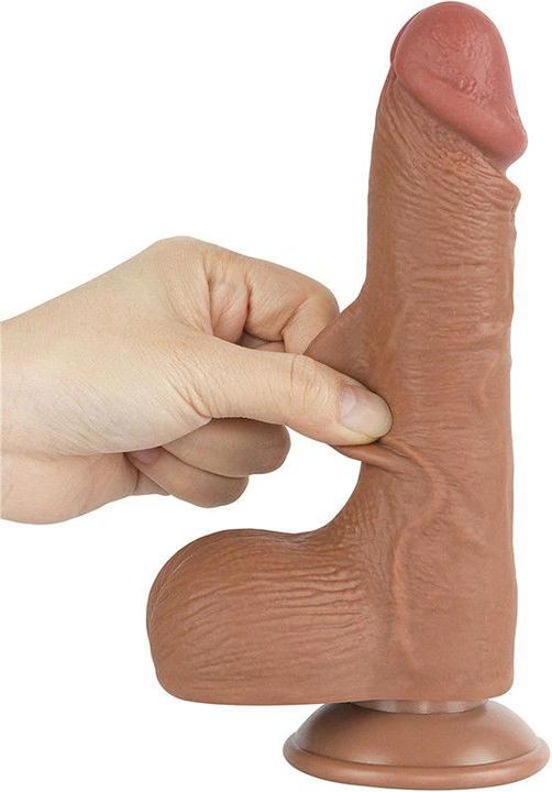 Produktbild Lovetoy Skin-Schiebe-Dildo 19,5 cm (Ø 3,7 cm) - Braun