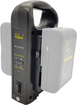 Immagine prodotto Rolux Caricabatterie doppio RL-2KS per batterie V-Mount (1 pz., Batteria + Caricabatterie)