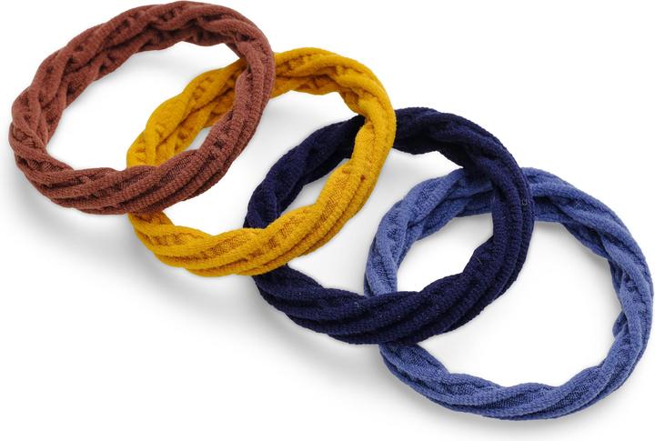 Image du produit Body Mind Soul Chouchou Yoga curry/bleu 4 pièces (Élastiques à cheveux)