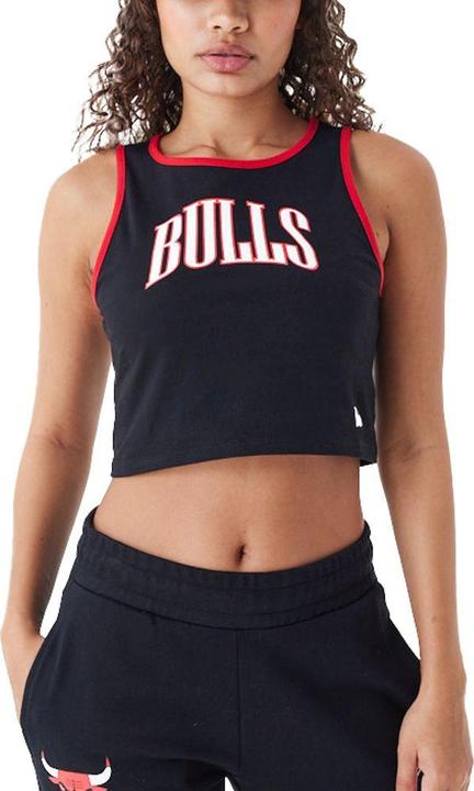 New Era Ladies Crop Tank Top Chicago Bulls schwarz - S (S)