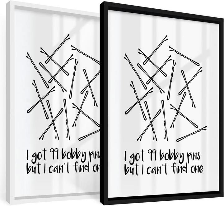Produktbild Trenddeko I got 99 Bobby Pins (60 x 80 cm)