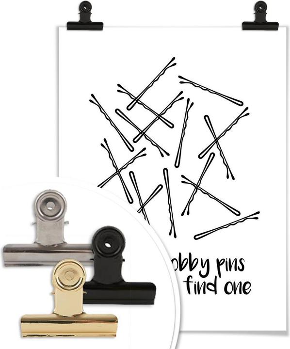Produktbild Trenddeko I got 99 Bobby Pins (60 x 80 cm)