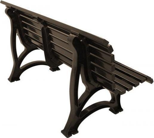 Image du produit Blome Banc de jardin Helgoland plastique 3 places brun chocolat