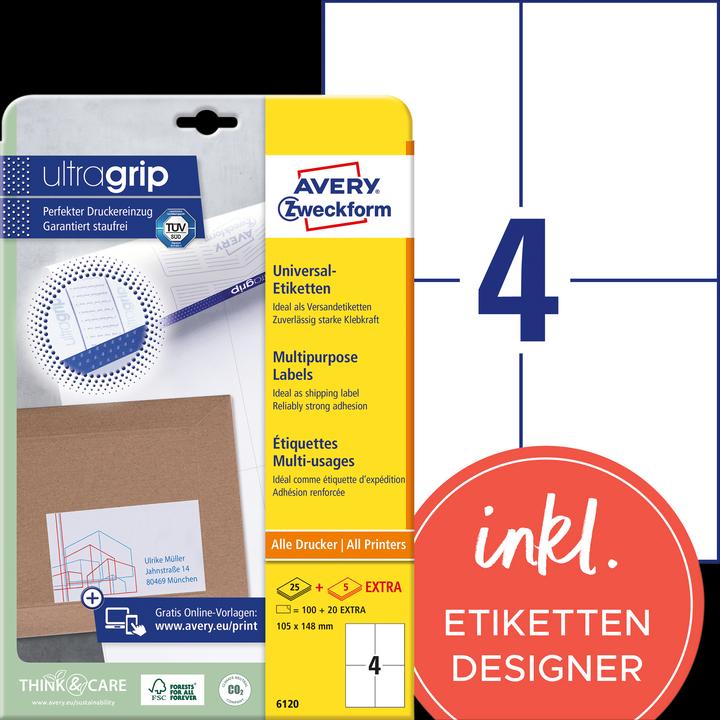 Image du produit Avery Étiquettes universelles