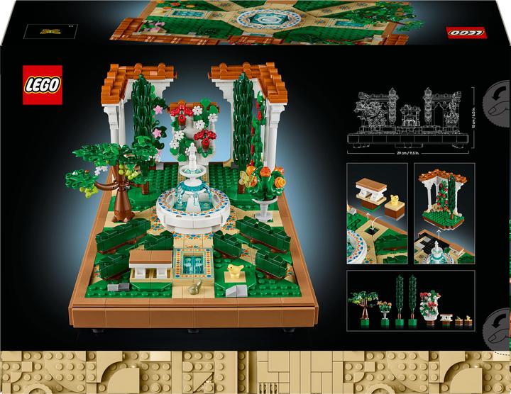 Actual product image LEGO Springbrunnen Garten (10359, LEGO Icons)