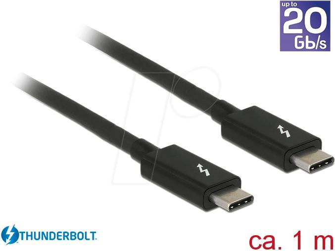 Image du produit Delock Câble Thunderbolt 3 (1 m, USB 3.1)