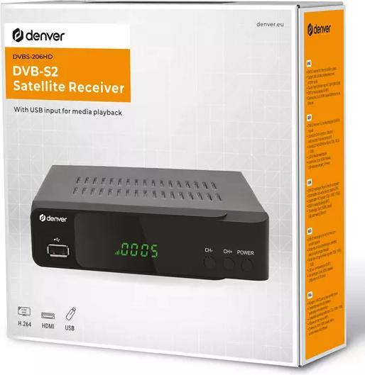 Actual product image Denver DTB-133 DVB Digital TV Tuner/Digital Player (DVB-T2)