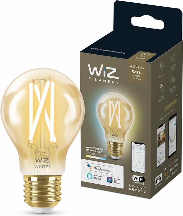 Produktbild WiZ Vintage Filament (E27, 6.70 W, 640 lm, 1 x, E)