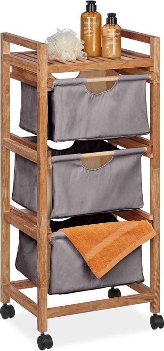 Relaxdays Badregal (43.5 x 33.5 x 96 cm)
