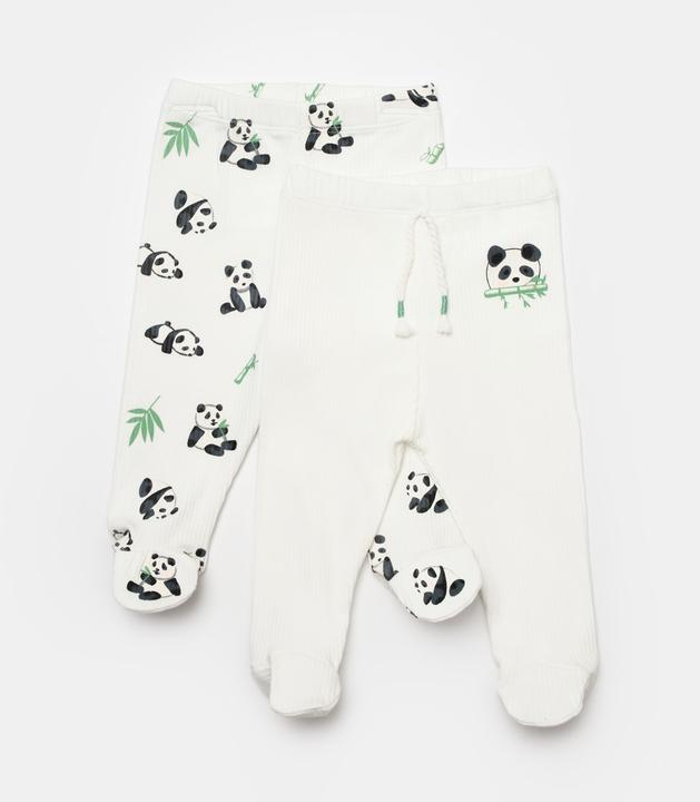 Actual product image BabyCosy 2 Pcs Footed Pants (56)