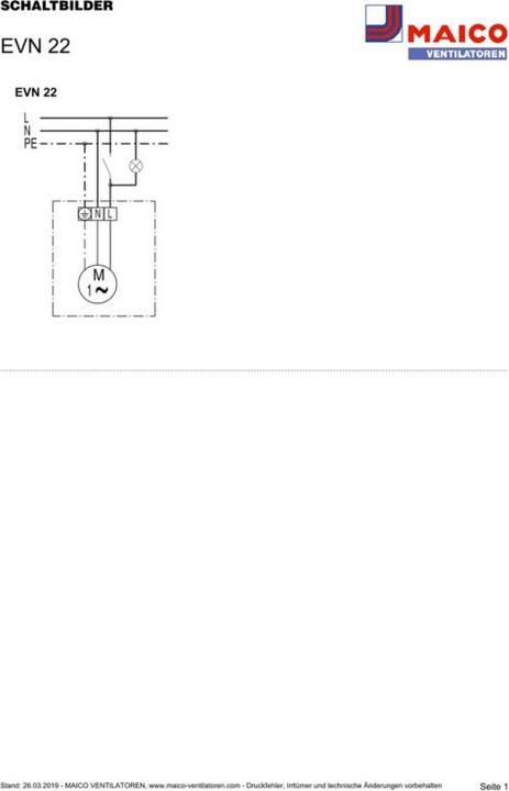 Image du produit Maico MAI EVN 22 Ventilateur de fenêtre 37W IMax 0,23A IP24 230V 50Hz