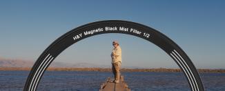 Actual product image H&Y Black Mist Magnetic 1/2 Clip-on Filter for REVORING 46-62mm (62 mm, Black Mist Filter)