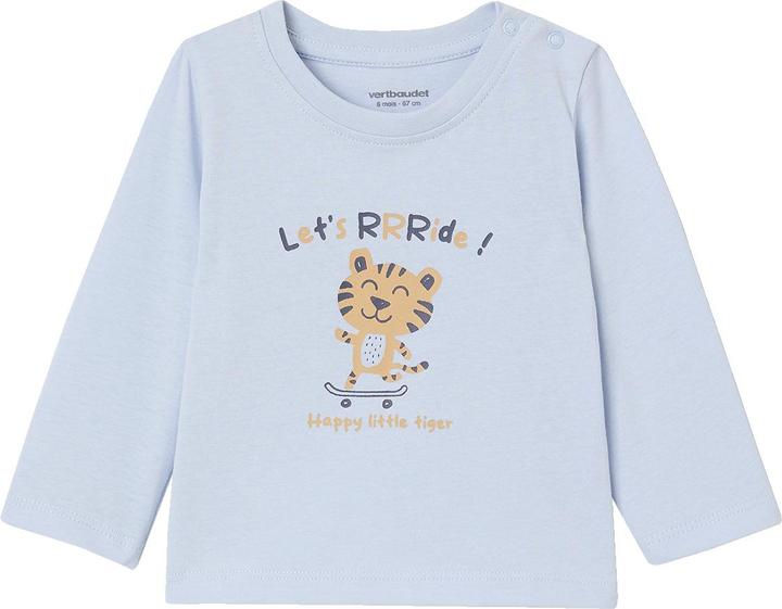 Immagine prodotto Vertbaudet 2er-Pack Baby Shirts BASIC, Print & Streifen (68)