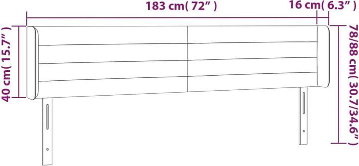 Actual product image VidaXL Kiriakoula (183 x 16 x 88 cm)