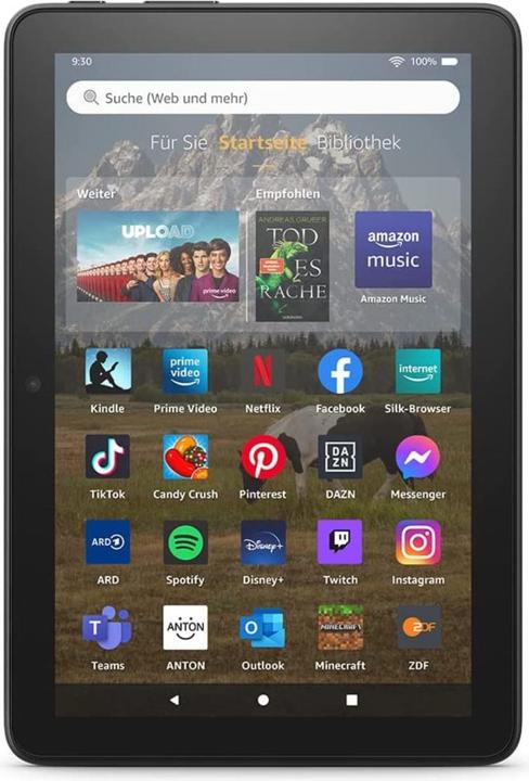 Immagine prodotto Amazon Tablet Fire HD 8 2022 (8", 64 GB, Nero)