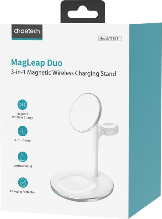 Immagine prodotto Choetech Caricabatterie wireless 3 in 1 da 15W T585 F (15 W)