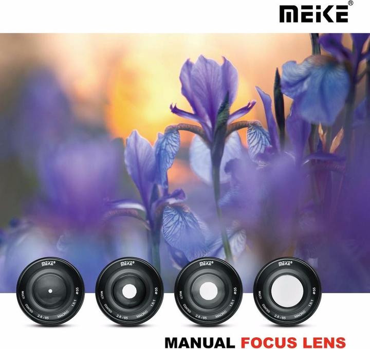 Actual product image Meike 85mm f/2.8, MFT (Micro Four Thirds, full size)