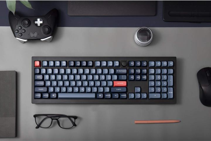 Actual product image Keychron V6 Max QMK/VIA Wireless Custom Mechanical Keyboard Fully Assembled Knob,Carbon Black, Gater (US, Wireless)