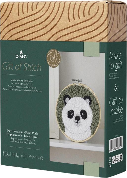 DMC Gift of Stitch Punch Needle Set Panda Patrick